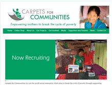 Tablet Screenshot of carpetsforcommunities.org